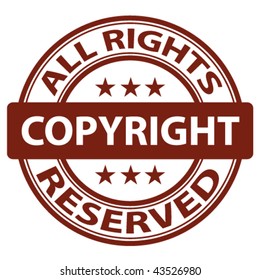 vector pure "copyright" stamp