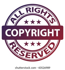 vector pure "copyright" stamp