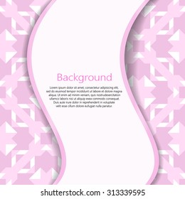 Vector purple abstract background. Vector booklet list