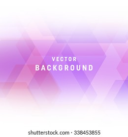 Vector purple abstract geometric background. Smooth edges on white.