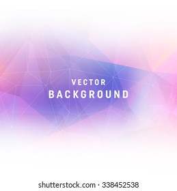 Vector purple abstract polygonal background