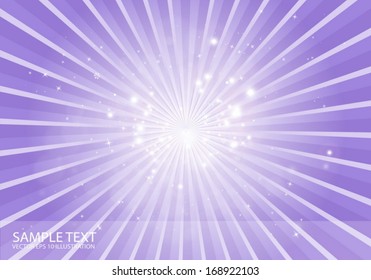Vector purple abstract space blast background burst illustration - Vector design background template illustration 