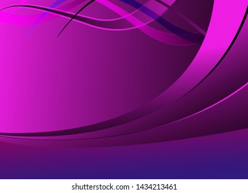 Vector Purple Abstract Swoosh Background. Wavy Waves Banner Color Line For Web Banner. Abstract Pink Wave, Lines Wave Texture Background, Web Design Abstract Card, Abstract Banners. 