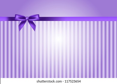 Vector purple background with bow