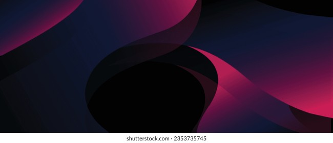 fondo morado vectorial y azul superposición de capas de papel de curva de color gradiente con espacio para el diseño de texto