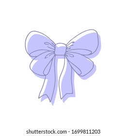Pelo púrpura vectorial aislado en fondo blanco