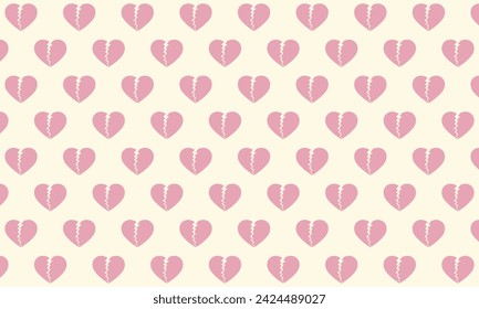 vector púrpura roto corazón icono fondo