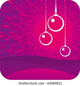 Vector purple Christmas background