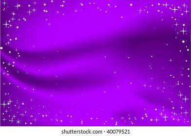 Vector purple christmas background with stars and snowflakes.