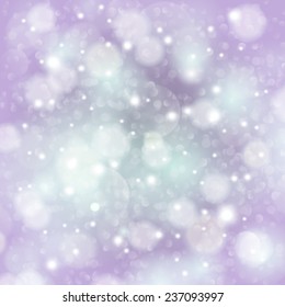 Vector purple Christmas lights background.