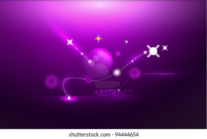 Vector purple cosmic background