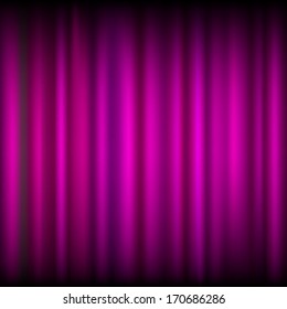 Vector purple curtains  drapery background.