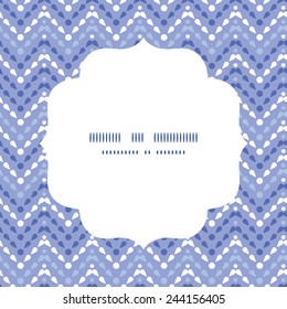 Vector purple drops chevron circle frame seamless pattern background