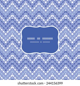 Vector purple drops chevron frame seamless pattern background
