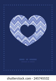 Vector purple drops chevron heart symbol frame pattern invitation greeting card template