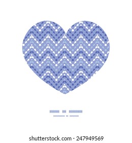 Vector purple drops chevron heart silhouette pattern frame