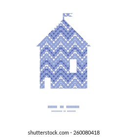 Vector purple drops chevron house silhouette pattern frame