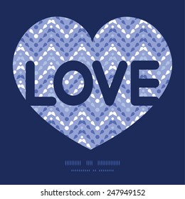 Vector purple drops chevron love text frame pattern invitation greeting card template