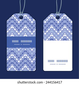Vector purple drops chevron vertical stripe frame pattern tags set