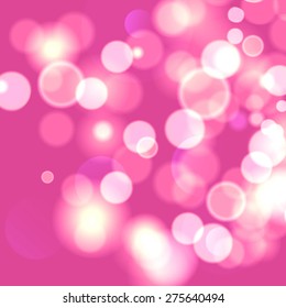 Vector purple festive elegant abstract background with bokeh lights and stars.