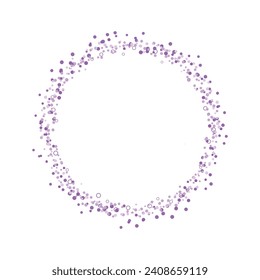 Vector purple glitter circle abstract background.