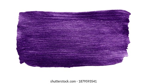 Vector purple glitter paint texture isolated on white - metallic acrylic element for Your design