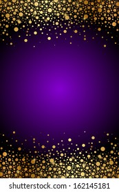 Vector purple and gold luxury background