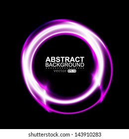 Vector purple light digital circle, design template.