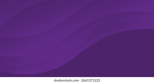 Elemento de curva de fondo de línea púrpura de Vector con espacio para el diseño de texto y mensajes, capas superpuestas, Vector