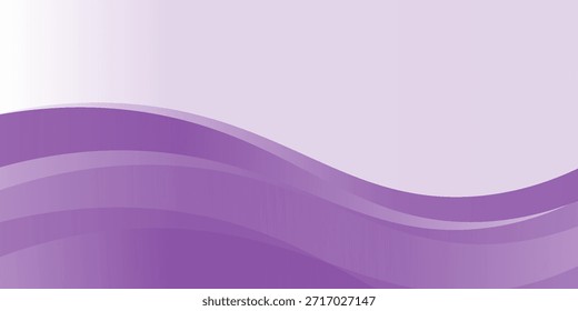 Vector purple line background curve element with white space for text and message design, overlapping layers, vector