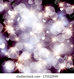 Vector purple love abstract background.