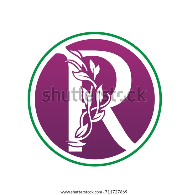 Vector Purple Nature Park Letter R Stock Vector (Royalty Free ...