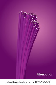 Vector purple Optic Fiber