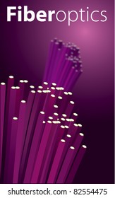 Vector purple optic fibers