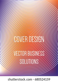 Vector purple, orange, minimal iridescent modern A4 cover design. Gradient glow poster template, geometric halftone banner. Futuristic neon metallic glitch background, abstract shapes, hipster pattern