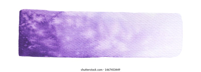 Vector purple paint texture isolated on white - watercolor horizontal banner for Your design