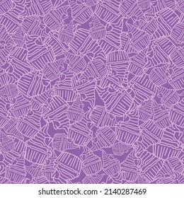 Vector Purple Party Cupcakes Foods background pattern