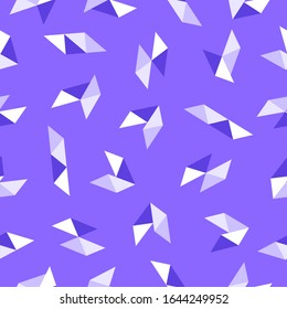 vector purple polygon geometric seamless pattern