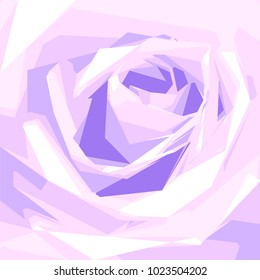Vector purple rose flower blossom blooming background wallpaper. Floral element for wedding, marriage, anniversary or Valentine's Day card.