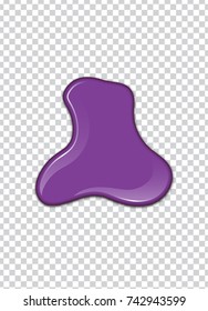 vector purple splash with transparency background.