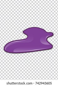 vector purple splash with transparency background.