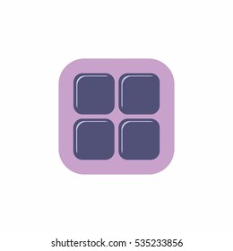 Vector Of Purple Squares Look Like Window