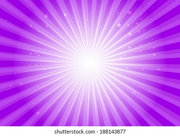 Vector purple star burst background illustration - Vector abstract  purple blast  template illustration