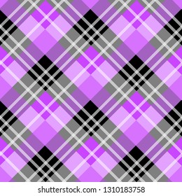 vector purple tartan plaid pattern for background eps 10