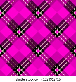 vector purple tartan plaid pattern for background eps10