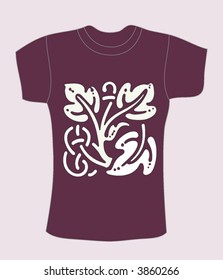 vector purple t-shirt design