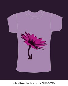 vector purple  t-shirt design