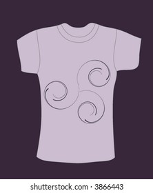 vector purple t-shirt design