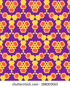 vector purple violet red orange color abstract triangle urban futuristic seamless pattern