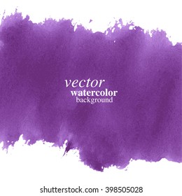 Vector purple watercolor abstract background